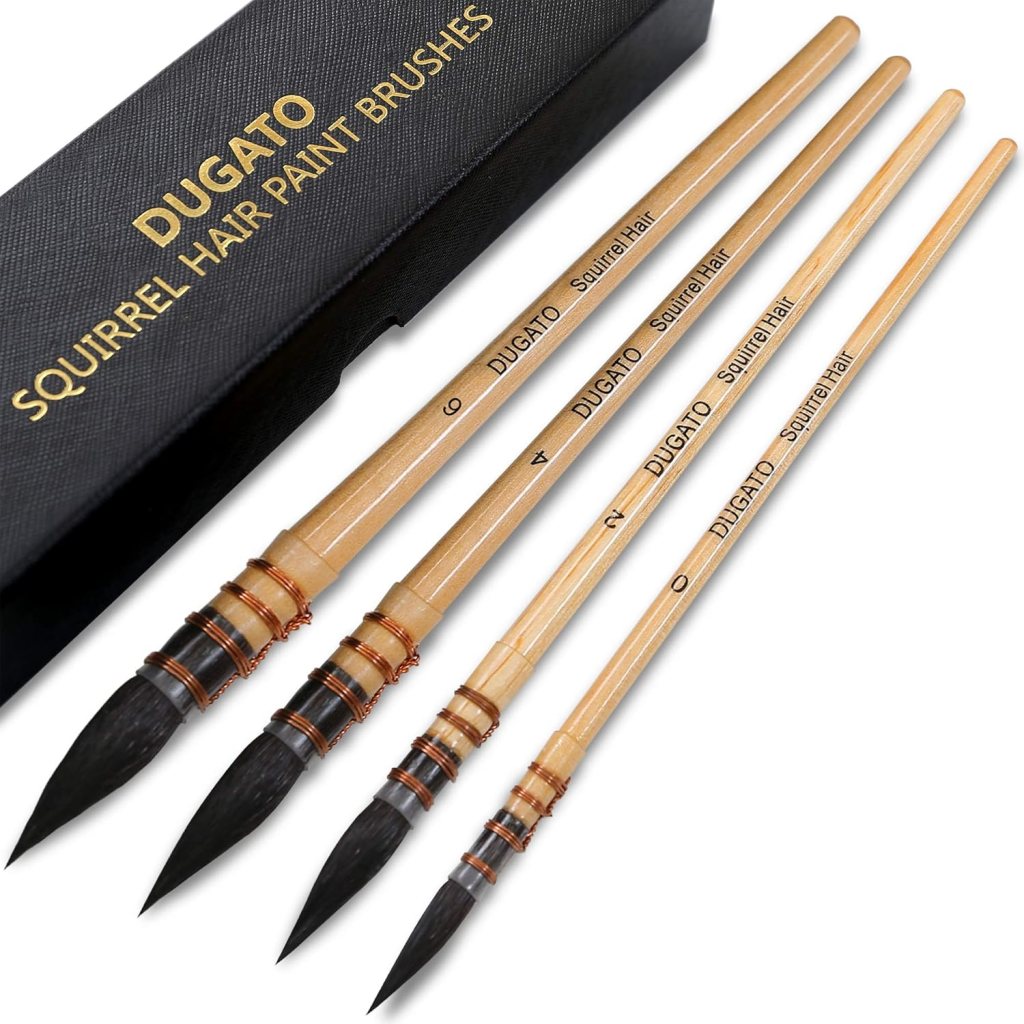 Squirrel Hair Watercolor Paint Brushes